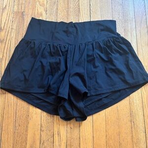 Halara Womens 1X Athletic Shorts Black Activewear Athleisure Workout Sporty